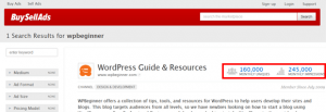 WPBeginner on BuySellAds
