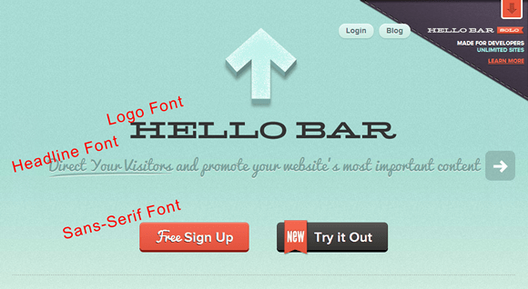 Fonts - Hello Bar