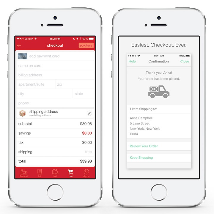 simple mobile checkout