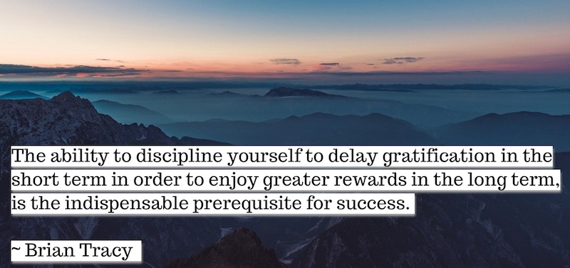 Success Habits Delay Instant Gratification